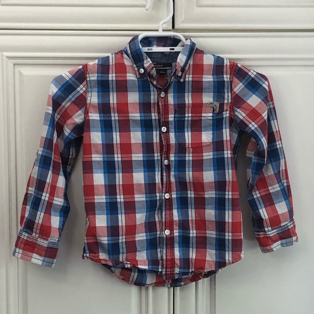 Silver Jeans boys l/s plaid shirt